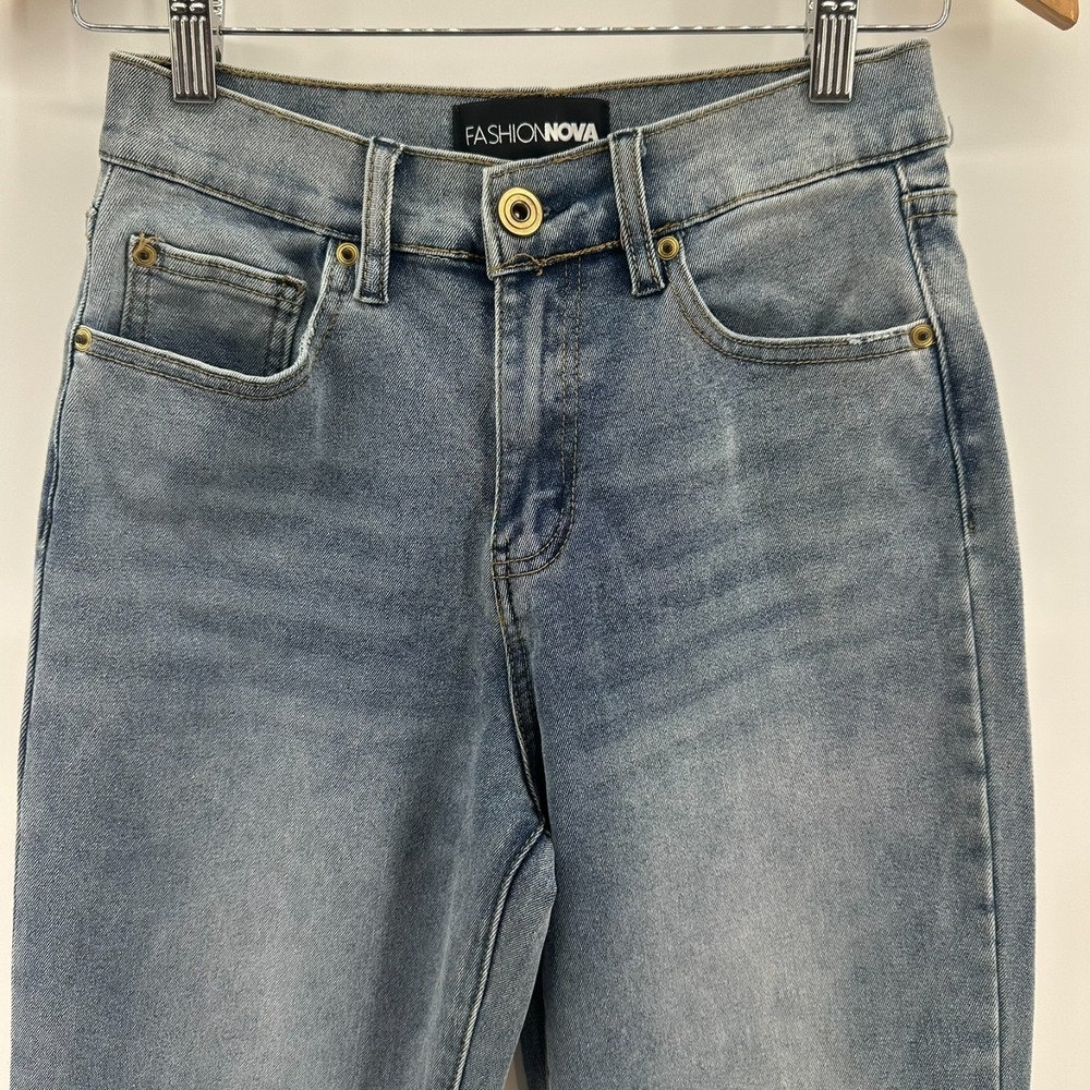 Vintage Fashion Nova Jeans‎ Womens 0 Blue Wash Denim High Rise Skinny Stretch